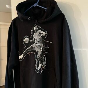 NEW Team Us Sports Club Stitched Woven Jordan Jumpman Dunk Hoodie Mens Medium